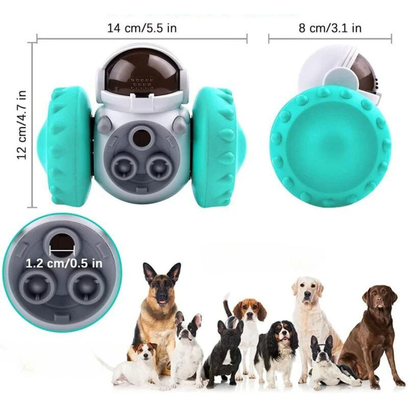 Brinquedo Dispenser de Petiscos em Formato de Robô para Pets: A Diversão Interativa que Estimula o Mental e o Físico do Seu Animal